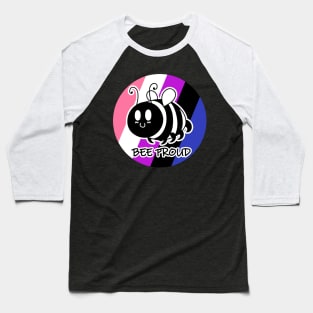 Bee Proud Genderfluid Flag Baseball T-Shirt